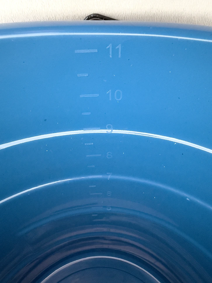 balde 11 litros azul