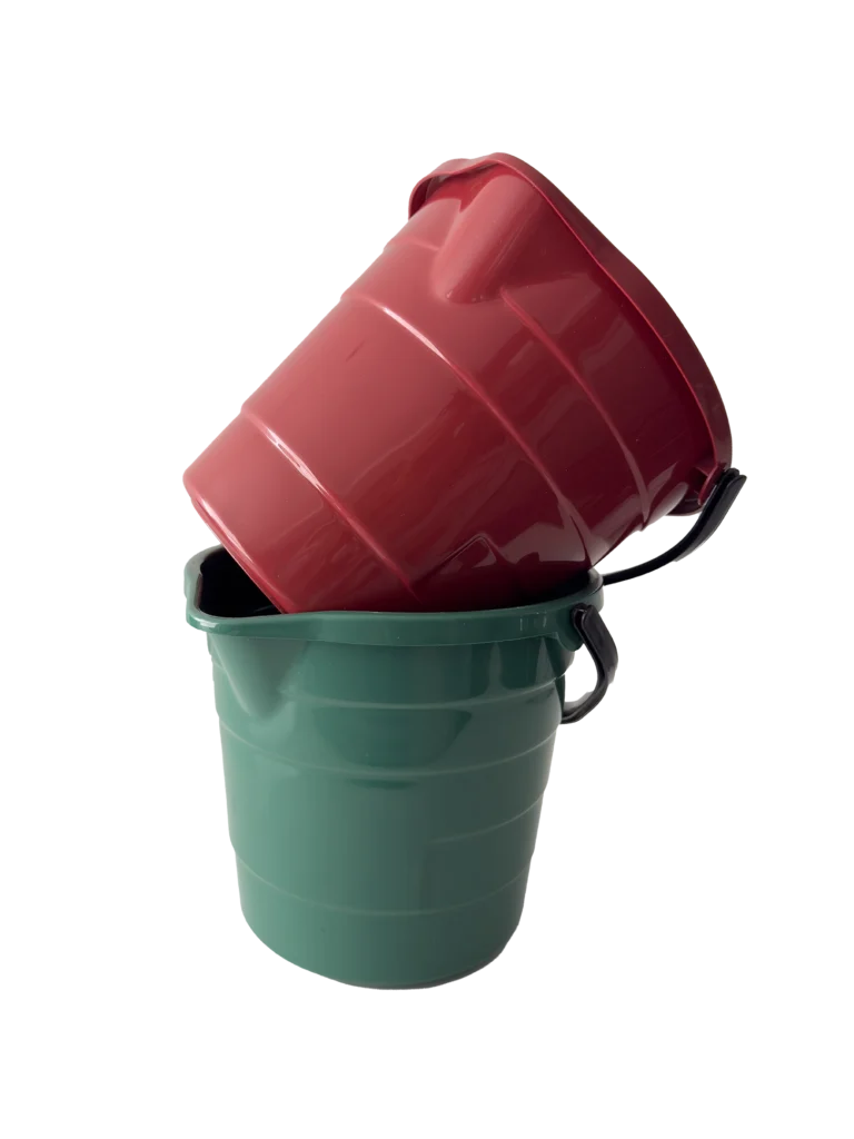 balde para el hogar de 11litros rojo y verde