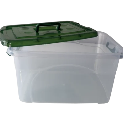 caja organizadora de 15 litros verde